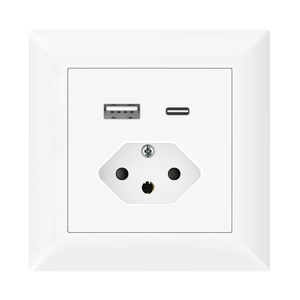 Prise murale électrique suisse double Type-C PD 18W Leishen, standard suisse, vente en gros - Product Image 2