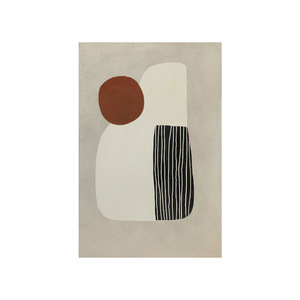 Peinture à l'huile abstraite crémeuse peinte à la main, couleurs Morandi, décoration de salon, salle à manger, œuvre d'art sans cadre, effet visuel 3D - Product Image 5