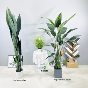 Prezzo basso della fabbrica commercio all'ingrosso di plastica uccello del paradiso pianta artificiale viaggiatore Banana per la casa e il giardino - Product Image 6