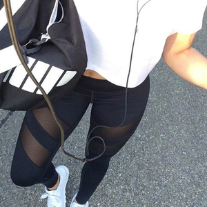 Sexy <b>Mesh</b> Butt Lifting Black Leggings Women High Waisted Push up Tights Girls Gym Workout Fitness Yoga <b>Pants</b> - Product Image 5