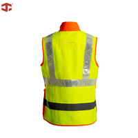 Gilet de travail haute visibilité JIADE WorkPro pour femmes, réfléchissant, respirant, bicolore, en polyester, grandes tailles, idéal pour l'été