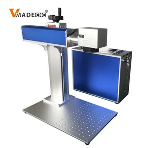 Mesin penanda Laser serat warna Desktop Jpt Mopa 20w 30w harga rendah untuk lembaran logam
