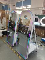 Cermin Foto Booth Pintar 65 Inci 70'' Mudah Dipasang, Penjualan Langsung Pabrik, Dilengkapi Kamera dan Printer, Sewa Cermin Booth untuk Pernikahan
