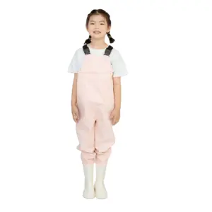 Popular Candy Color Chest Waders Korea KC certification kids wader Waterproof PVC Fishing Wader for kid