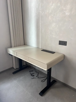 Bureau d'ordinateur intelligent élévateur électrique en bois massif Design ergonomique moderne pour la maison Bureau d'étude à double moteur et jeux