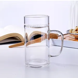 Aangepaste Highborosilicate Glas Glas Mokken Voor Hot Dranken Glazen Beker