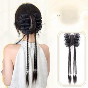 Coolhair Peluca <span class=keywords><strong>de</strong></span> <span class=keywords><strong>Cabello</strong></span> Largo para Mujer, <span class=keywords><strong>Moño</strong></span>, <span class=keywords><strong>Trenza</strong></span> <span class=keywords><strong>de</strong></span> <span class=keywords><strong>Cabello</strong></span> <span class=keywords><strong>Postizo</strong></span>, <span class=keywords><strong>Trenza</strong></span> <span class=keywords><strong>de</strong></span> Flores Naturales, Media <span class=keywords><strong>Trenza</strong></span>, Extensiones <span class=keywords><strong>de</strong></span> <span class=keywords><strong>Cabello</strong></span> <span class=keywords><strong>con</strong></span> Fibra - Product Image 5
