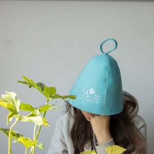Best Selling Felt Sauna Hat 100% <b>Wool</b> Customized Logo Sauna Hat - Product Image 6