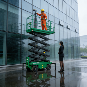 6m8m10m12m Electric Lift Platform Hydraulic Traction Aerial Work Truck Scissor Lift - Product Image 6