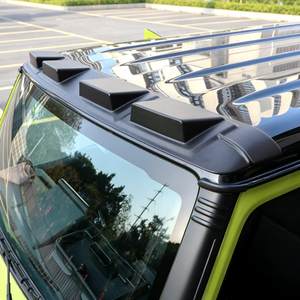 Deflector de Viento para <span class=keywords><strong>Techo</strong></span> Jimny JB64 JB74 2018-2025, Visera Protectora para Parabrisas Delantero, Negro Mate, Adhesivo 3M para Accesorios Suzuki - Product Image 5