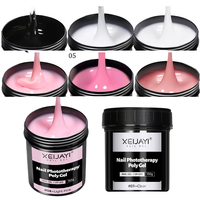 Étiquette personnalisée du fournisseur OEM vente en gros 100g/150g acrylique liquide constructeur dur vernis à ongles 18 couleurs LED UV Gel ongles concepteur