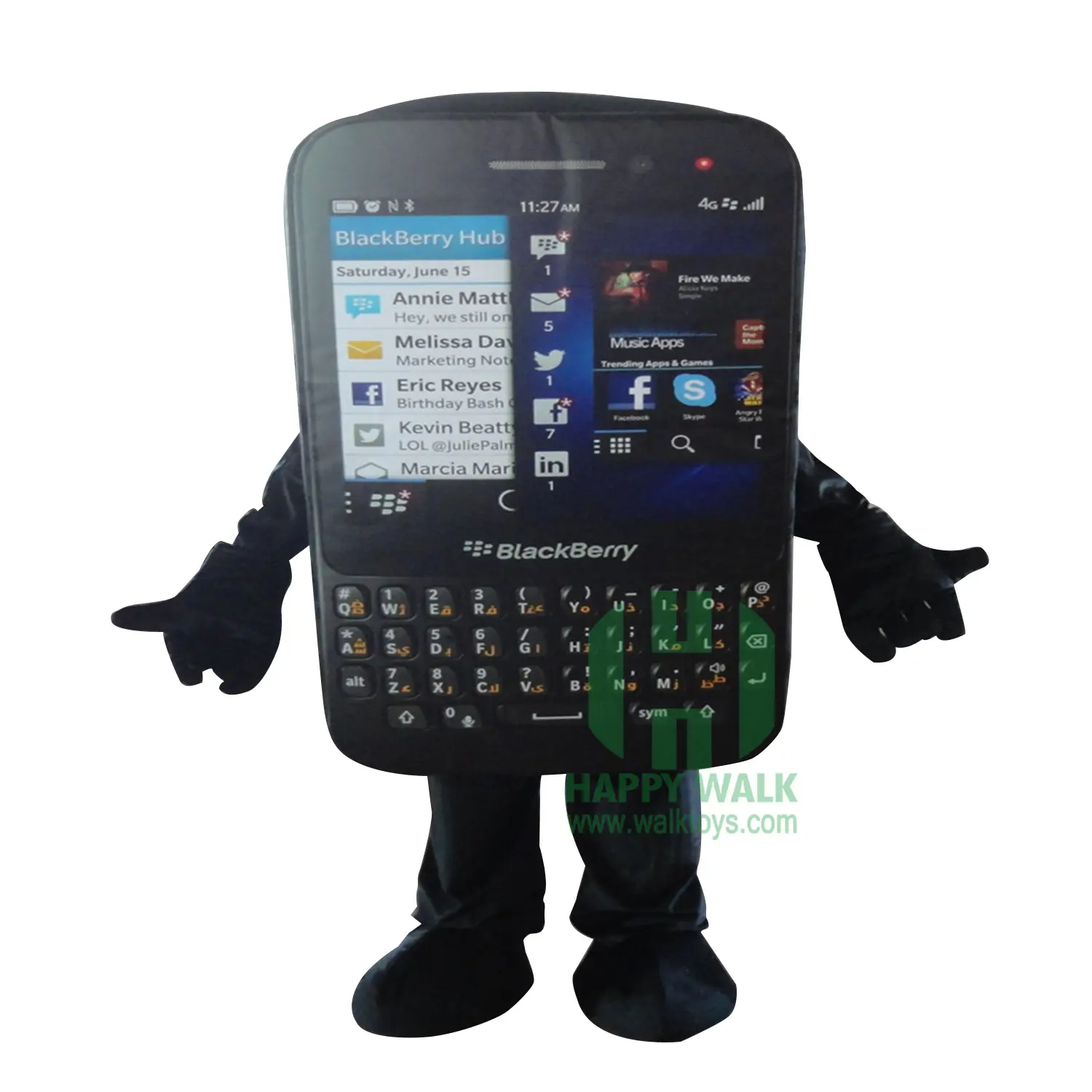 EVA Mobile Phone mascot customized adult size funny blackberry character costume for business cosplay