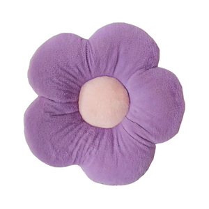 Coussin décoratif style Ins en forme <span class=keywords><strong>de</strong></span> fleur <span class=keywords><strong>de</strong></span> tournesol avec fourrure <span class=keywords><strong>de</strong></span> lapin, rembourrage en coton PP, pour canapé, dossier <span class=keywords><strong>de</strong></span> voiture, fenêtre en baie et décoration <span class=keywords><strong>de</strong></span> salon - Product Image 5