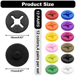 IDEA DE REGALO: Clips Personalizados para Número de Maratón, Hebillas Antideslizantes, Fijaciones de Plástico con Orificios Cruzados para Ropa - Product Image 4