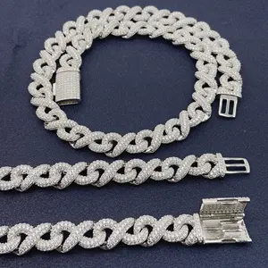 Best Price Hip Hop Jewelry Rope Necklace Iced Out 5A Zircon Wholesale Brass Chain Mens Necklace