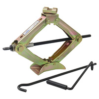 Cric ciseaux en acier de haute qualité OEM/ODM 3 tonnes à tête rotative à 360°, manivelle, traitement électrophorétique noir, hauteur minimale 100 cm, pour voiture 12
