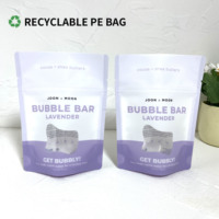 Sacs zip-lock en PE mylar recyclé écologique avec logo personnalisé sacs d'emballage refermables Doypack à poignée thermoscellable