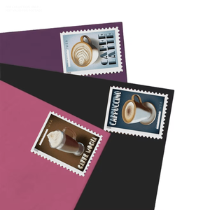 Collection de <span class=keywords><strong>timbres</strong></span> <span class=keywords><strong>en</strong></span> papier <span class=keywords><strong>en</strong></span> gros pour l'achat <span class=keywords><strong>en</strong></span> <span class=keywords><strong>ligne</strong></span> de boissons expresso aux États-Unis 2021 – Étiquettes de <span class=keywords><strong>timbres</strong></span> permanents <span class=keywords><strong>en</strong></span> vrac - Product Image 1