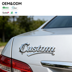 Badge en lettres ABS chromé 3D personnalisé, décoration de coffre de véhicule, emblème de voiture, <span class=keywords><strong>logo</strong></span> automobile - Product Image 4