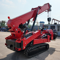 Mini-grue araignée pour levage intérieur et extérieur avec nacelle suspendue