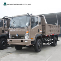 Camion benne SINOTRUK HOWO neuf 4x2 à roues motrices, moteur diesel Weichai fiable Euro 2, mini CDW pour déchargement lourd