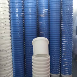 Seau en plastique recyclable écologique rond - Product Image 5