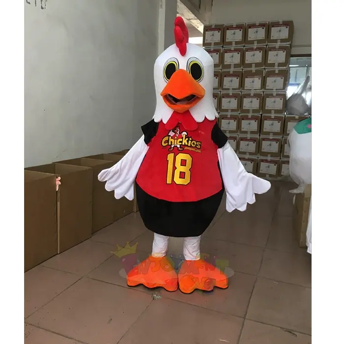 Enjoyce kostum maskot ayam kustom profesional desain kostum maskot hewan untuk dijual maskot ayam jantan