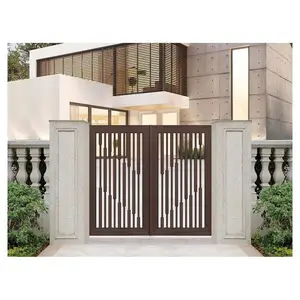 Prima Factory Supplying Iron Main Gate Designs Compound Wall Gate Design Competitive Price Barrier Gate