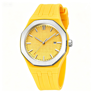 Stainless Steel Alloy <b>Case</b> Quartz <b>Watch</b> Fashion Sports Silicone Strap Calendar Quartz <b>Watch</b> Couple <b>Watch</b> - Product Image 4