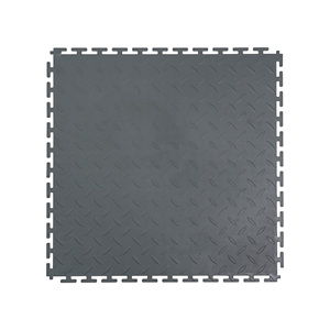 Vente flash Carreaux de sol en PVC à surface en forme de feuille de saule et d'écorce d'<span class=keywords><strong>orange</strong></span>, résistants à l'usure, à emboîtement, antidérapants, tapis de <span class=keywords><strong>garage</strong></span> en PVC - Product Image 4