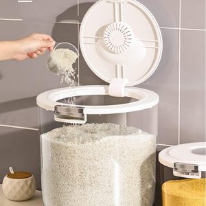 25kg Large Capacity Airtight Insect-Proof Eco-Friendly Durable Kitchen Rice Storage <b>Container</b> with PP+PET Material - Product Image 3