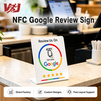 Support NFC personnalisé en PVC étanche avec code QR pour avis Google (types 213/215/216)