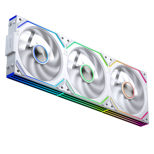 Ventilador para PC Jungle Leopard V2SE de 120 mm, paquete de 3, ARGB, para ensamblaje de PC, con rodamiento de aceite, 55 CFM, 30 dBA, con función de giro bidireccional, en blanco y negro. - Product Image 5