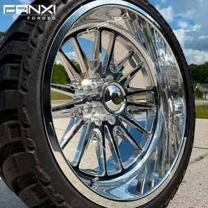 Jantes <span class=keywords><strong>de</strong></span> camion FANXI 22x12 22x14 24x12 24x14 26x16 avec capuchons flottants personnalisés, forgées, 4x4 tout-terrain, 8x170 8x180 8x6.5 6x5.5, polies - Product Image 5