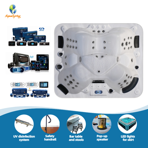 Vasca Idromassaggio Balboa <span class=keywords><strong>Fuori</strong></span> <span class=keywords><strong>Terra</strong></span> Autoportante in Acrilico per 6 Persone, Spa Esterna con 51 Getti e 11 Luci LED - Product Image 2