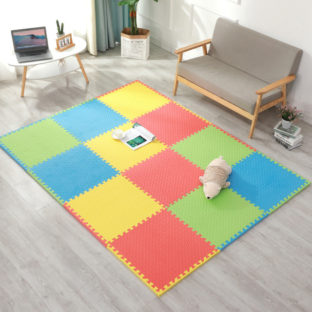 Non-toxic Soft Kids EVA Foam Rug Tile Flooring Baby Floor Crawling Playmat Interlocking Play Mat for Baby