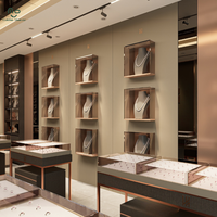Vitrine de magasin de bijoux en verre personnalisée, présentoir de bijoux sur pied, comptoir de présentation pour centre commercial, magasin de bijoux