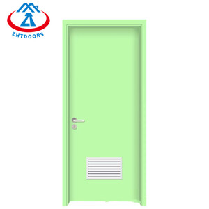ZHTDOORS Ventes directes d'usine approbation ulul 90 minutes portes <span class=keywords><strong>de</strong></span> résistance au feu en acier avec persienne d'obturation <span class=keywords><strong>de</strong></span> fenêtre coupe-feu - Product Image 3