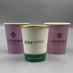 Gobelets en papier jetables, revêtement PE, logo personnalisé imprimé, 8oz 12oz 16oz, imperméables, écologiques, pour boissons chaudes et froides - Product Image 6