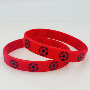 2026 אישית עיצוב מותאם אישית כדורגל צמיד סיליקון משי מסך הדפסה גומי ספורט סיליקון wristband - Product Image 6