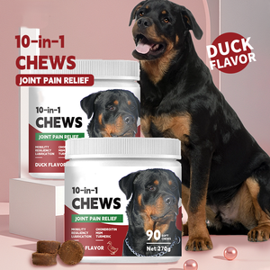 Büyük Irk Köpekler İçin Kondroitin ve MSM İçeren Yüksek Proteinli Kas Geliştirici Yumuşak Çiğneme Tabletleri, Köpekler İçin Kalça ve Eklem Takviyesi - Product Image 3