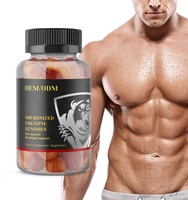 Fabricant de suppléments pré-entraînement OEM ODM, 5g de créatine monohydrate, gommes énergétiques aromatisées 5000mg pour la musculation