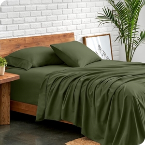 OEM ODM Custom Label Ultra Soft Microfiber Bed <b>Sheet</b> Set Vietnam Plant Solid Tone Four Piece Bedding For Hotel Family Daily Rest - Product Image 1
