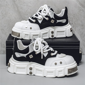 Chaussures de sport d'hiver pour hommes, basses, multicolores, imperméables, antidérapantes, confortables, à sangle, couleur unie, durables - Product Image 1