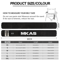 Ceinture de musculation personnalisée MKAS avec logo, respirante et réglable, pour hommes et femmes, soutien lombaire, fabrication directe usine