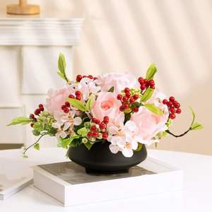 Venta al por mayor: Nuevas simulaciones de olivas, acacias y frutas de la fortuna, adornos clásicos para el hogar, accesorios de fotografía, 36 cm, de seda y espuma, ODM - Product Image 6