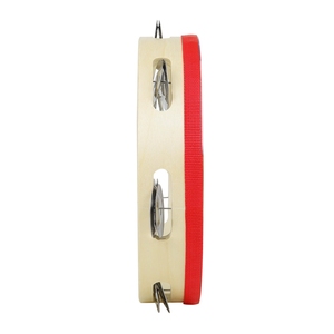 Pandereta de mano Orff de 8 pulgadas con una sola fila, tipo Lollipop, para rendimiento profesional y material didáctico para la enseñanza musical - Product Image 3