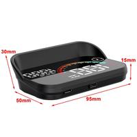 Compteur de vitesse de voiture M22 GPS HUD Ordinateur de bord Projecteur automatique Affichage tête haute Gadgets Boussole de temps intelligente pour toutes les voitures