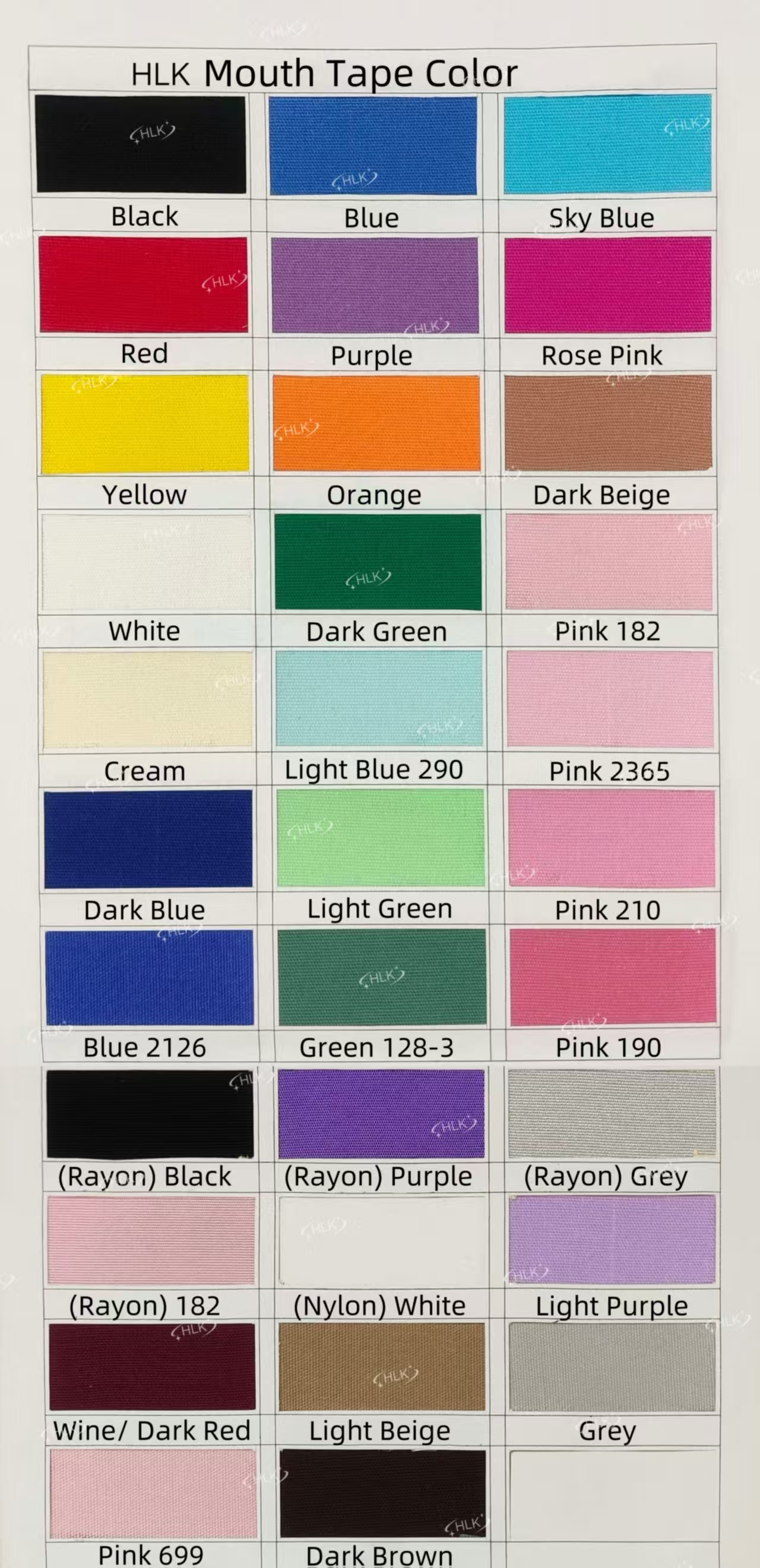 Contact us for other colors