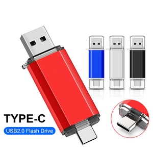 Chất Lượng Cao 2-Trong-1 Xoay USB-C OTG Ổ Đĩa Flash 128GB 64GB 16GB 8GB Kim Loại <span class=keywords><strong>Memory</strong></span> Stick USB 3.0 New <span class=keywords><strong>2GB</strong></span> 32GB 16GB 8GB Pendrive - Product Image 3